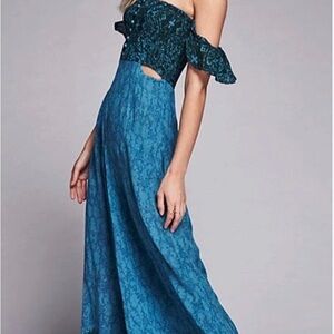 Free People Bali Off-Shoulder Cutout Jumpsuit